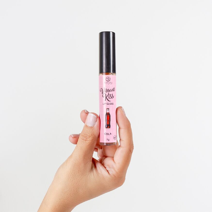 Блиск для губ з ефектом вібрації - Secret Play Coke Lip Gloss Vibrant Kiss