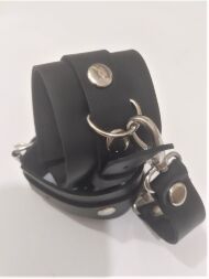 Преміум наручники із натуральної шкіри Soft Skin BDSM Desire чорний