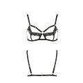 Бюстгальтер-стрепы с кружевом SOLON BRA black XXL/XXXL - Passion Exclusive