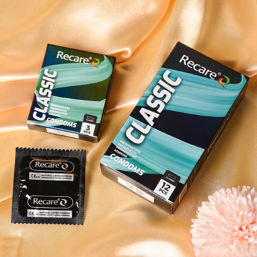 Стандартные презервативы Holographic Recare Classic Condoms 3 шт