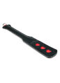ET285BLK Падл с сердечком Long Leather Paddle With Heart