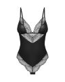 Тедди Obsessive Lobellis teddy, M/L, черное, лиф с мягкой чашкой, открытая спина, низ-стринги