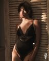 Тедди Obsessive Lobellis teddy, M/L, черное, лиф с мягкой чашкой, открытая спина, низ-стринги