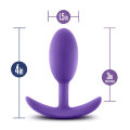 Анальная пробка с уникальным стимулирующим дизайном LUXE WEARABLE VIBRA SLIM PLUG MEDIUM