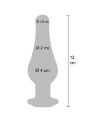 Анальная пробка металлическая TOY JOY Diamond, L, 13 × 9,5 см