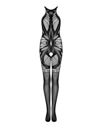 Сітчастий бодістокінг без рукавів Obsessive Bodystocking G331 S/M/L, black, з доступом