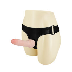 Страпон на трусиках BAILE Ultra Cyberskin Penis, реалістичний, 16 × 3,3 см