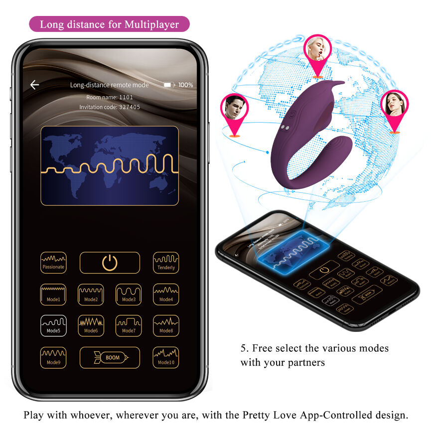 Вибромассажер серии Pretty Love - FRANZ Mobile APP remote control, BW-022101HP