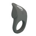Ерекційне віброкільце PRETTY LOVE Master Ring силіконове, сіре, 8.7 х 5 см