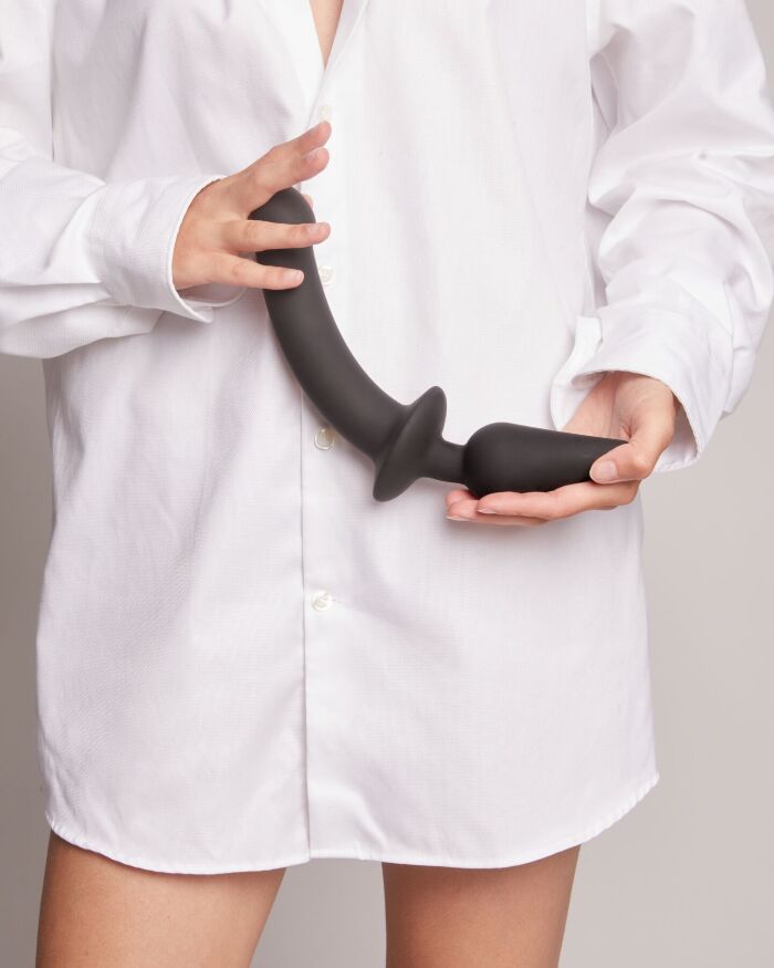 Анальная пробка с дилдо 2в1 Strap-On-Me SWITCH PLUG-IN DILDO Black S, диаметр 3,3/2,9 см