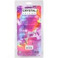 Гелевый разноцветный фаллоимитатор Doc Johnson Crystal Jellies - Realistic cock with balls 8.5 Inch - Rainbow