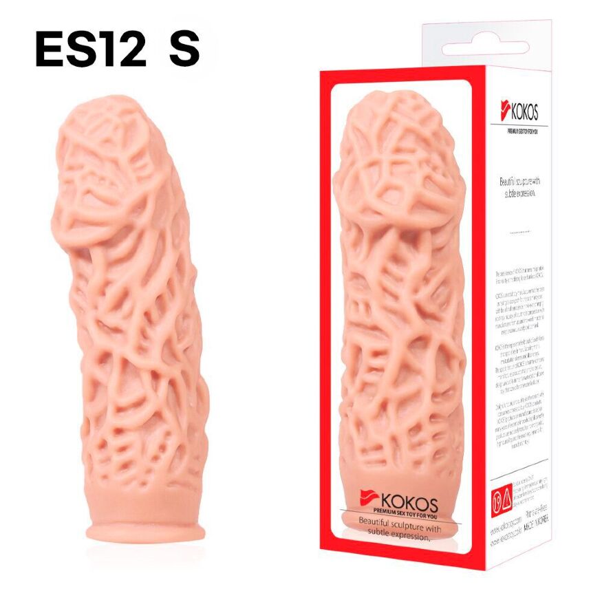 Насадка на член Kokos Extreme Sleeve ES.12 размер S, утолщающая, стимулирующий рельеф