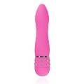 Мини-вибратор со стразами Easytoys, розовый, 11.4 х 2.4 см
