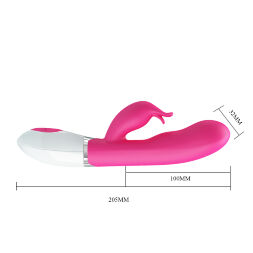 Водонепроницаемый вибратор из гипоаллергенного силикона Pretty Love Felix Vibrator Pink