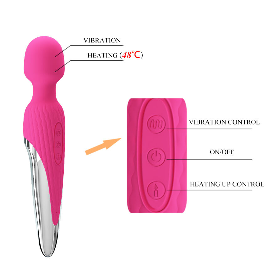 Вібромасажер з підігрівом - Pretty Love Antony Heat Massager Pink