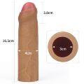 Насадка на член - Revolutionary Silicone Nature Extender Add 1" Brown