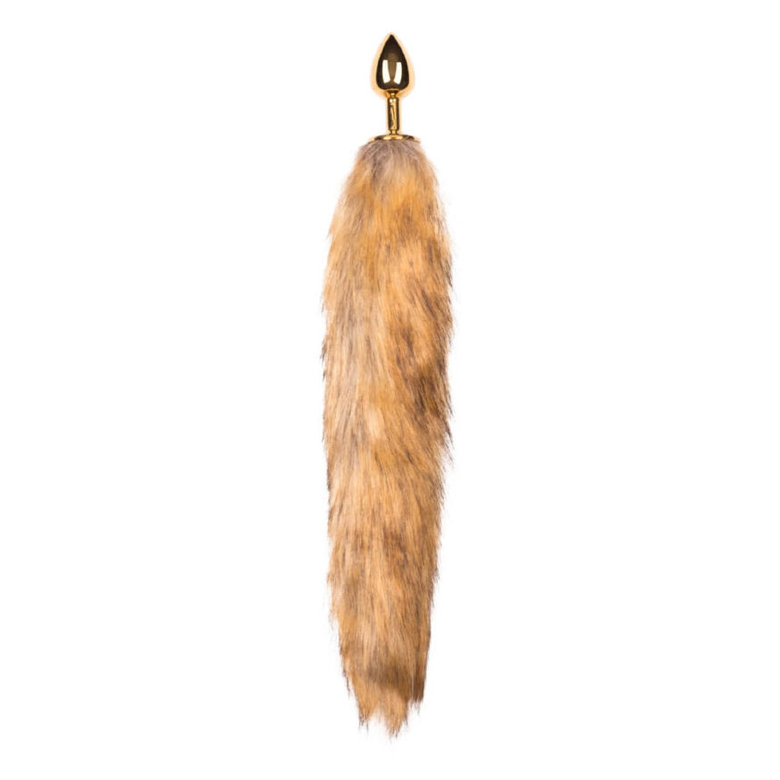 Анальная пробка с хвостиком песец S длина 40 см Fox Tail Plug Easy Toys