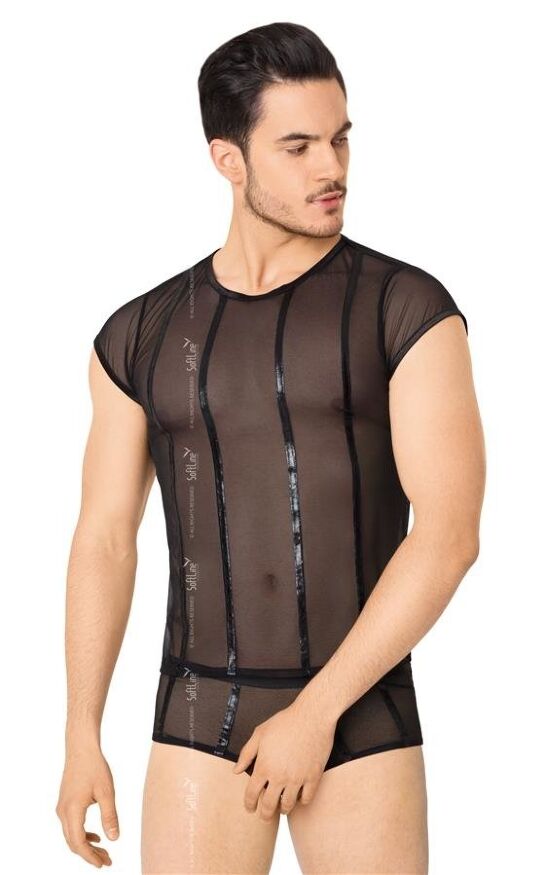 Комплект білизни - Shirt and Shorts 4608, black - XL