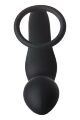 Анальна пробка з еррекційним кільцем FANTASSTIC VIBRATING ANAL PLUG WITH COCKRING BLACK
