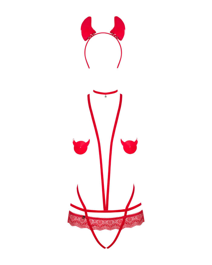 Боди Obsessive Evilia body S/M