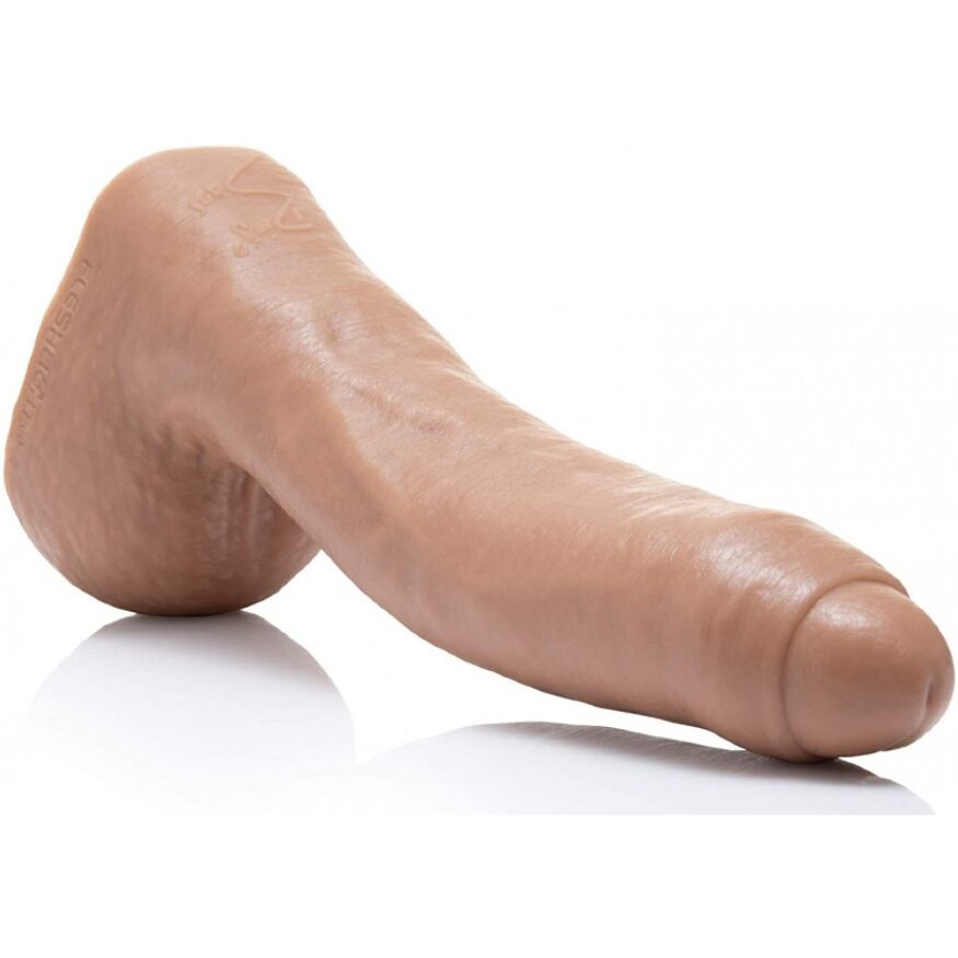 Фалоімітатор з мошонкою та закритою головкою реалістичний Fleshjack Boys-Diego Sans Dildo, тілесний