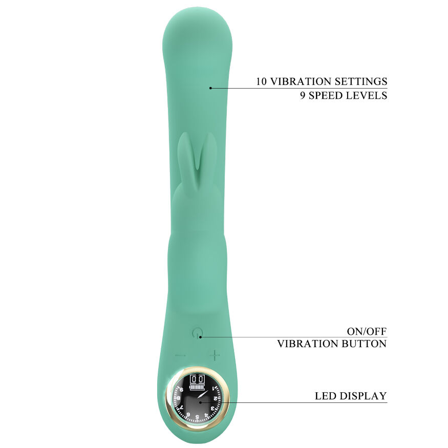 Вібратор кролик - Pretty Love Lamar Vibrator Mint