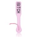 Шлепалка овальная с надписью Bitch PADDLE, розовая, 31,5 см