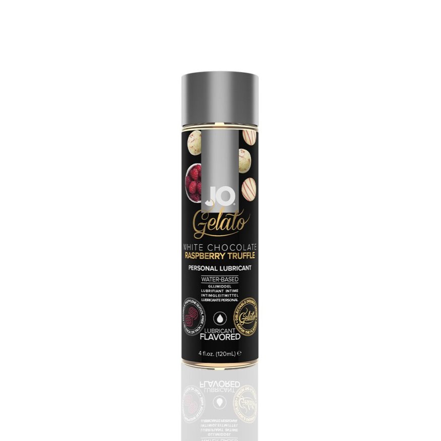Смазка на водной основе System JO GELATO White Chocolate Raspberry (120 мл) без сахара и парабенов