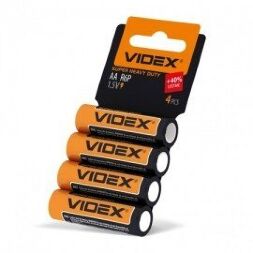 Батарейка солевая Videx Super Heavy Duty R6P AA ( 4 шт )