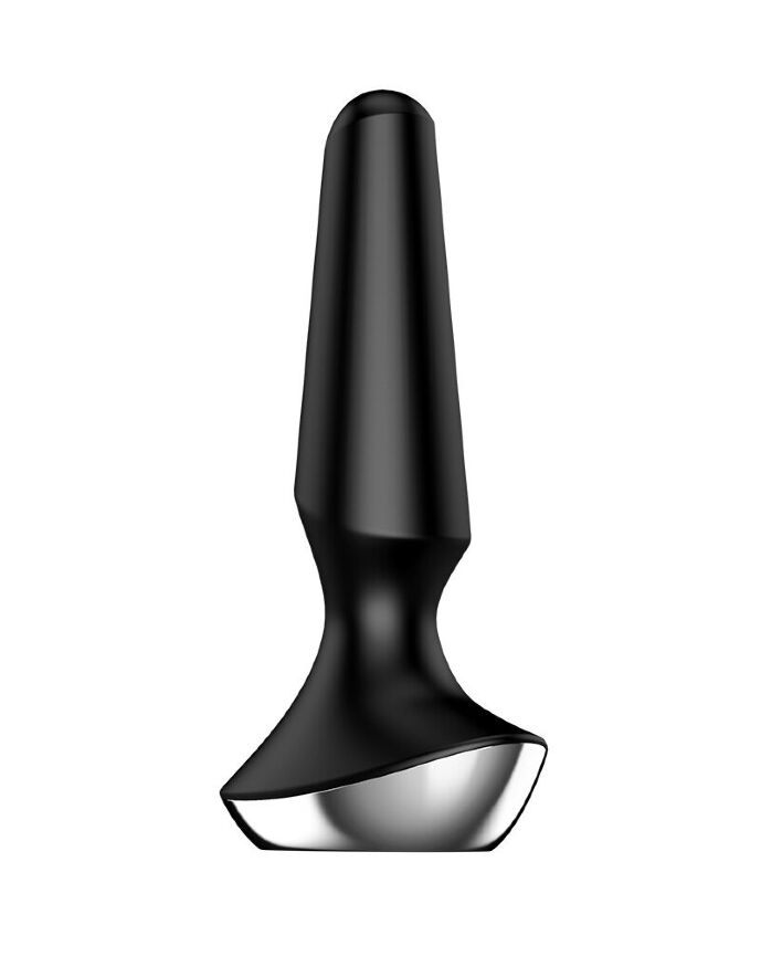Анальная смарт-вибропробка Satisfyer Plug-ilicious 2 Black (мятая упаковка)