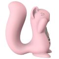 Вакуумный стимулятор с вибрацией KissToy Miss UU Pink, игрушка 2-в-1