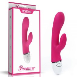 Вибромассажер с клиторальным стимулятором Rabbit Vibrator USB Rechargeable