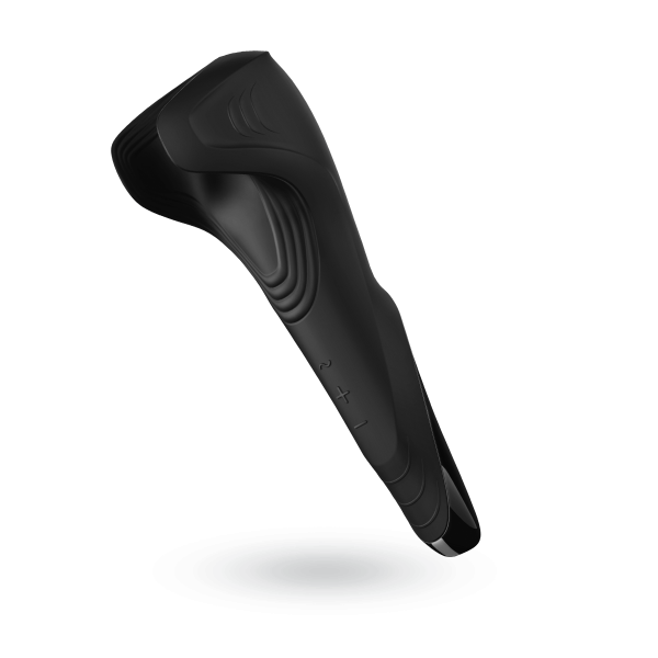 Ергономічний мастурбатор для чоловіків із вібрацією Satisfyer Men Wand, чорний