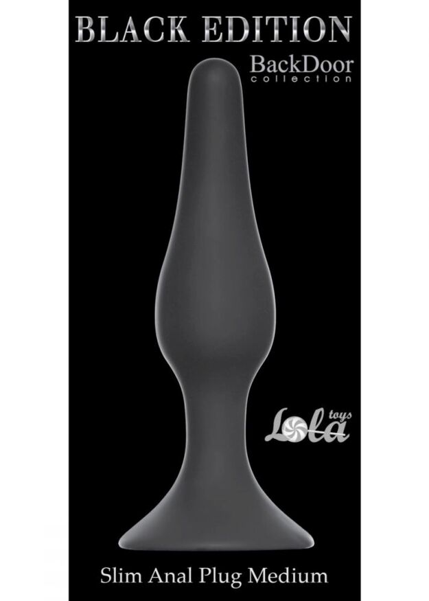 Анальный плаг Black Edition - Slim Anal Plug Medium, Black. 57420601