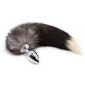 Анальная пробка с хвостом Енот, Raccoon Tail M