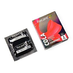 Презервативи Recare Cola Condoms 3 шт, аромат: Кола