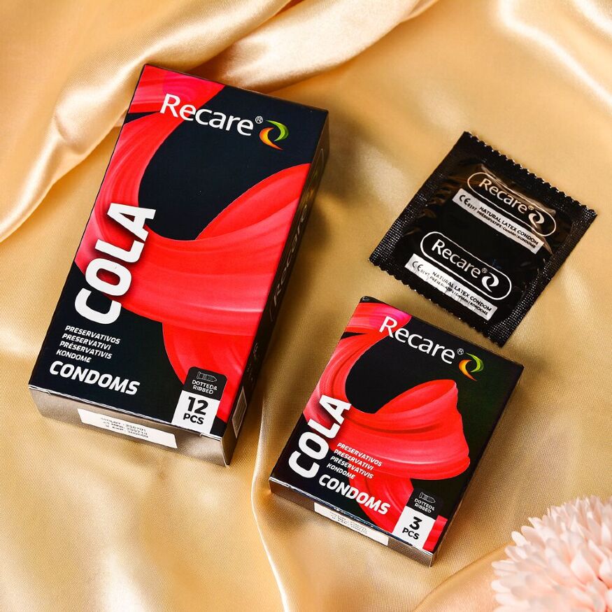 Презервативы Recare Cola Condoms 3 шт, аромат: Кола