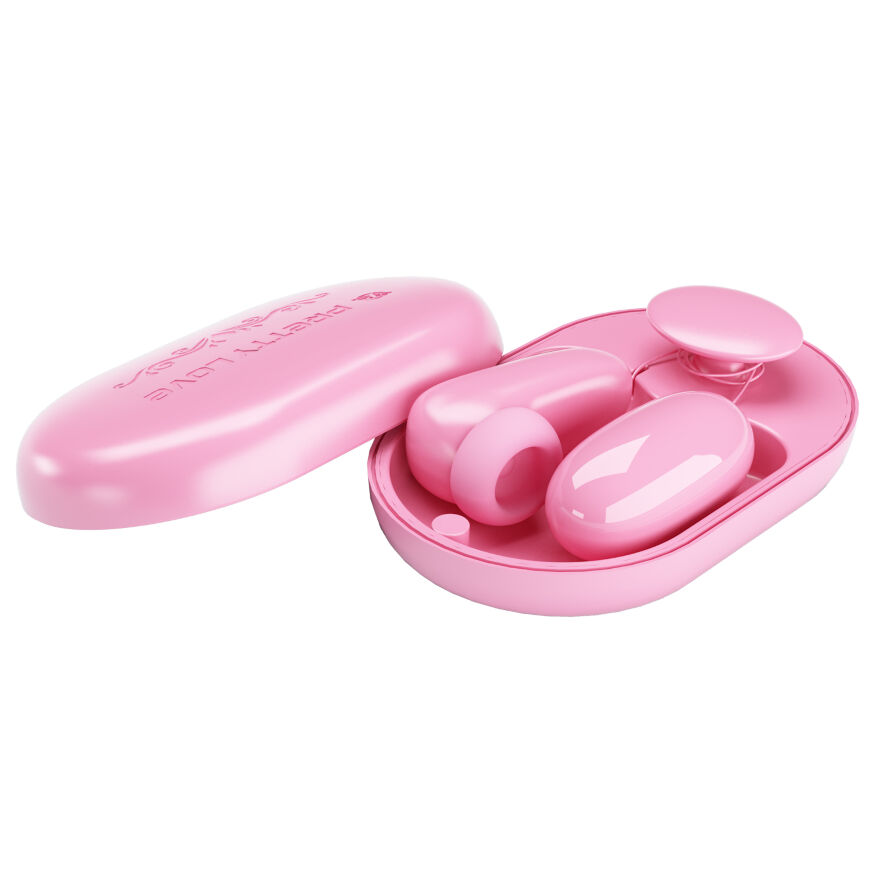 Вакуумний стимулятор з віброяйцем PRETTY LOVE - Magic Box Pink, BI-300055
