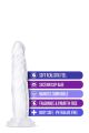 Фаллоимитатор реалистичный на присоске Blush B Yours прозрачный, 19 х 3.8 см