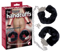 Металеві наручники з'єднані довгим ланцюжком Bigger Furry Handcuffs 6-12cm