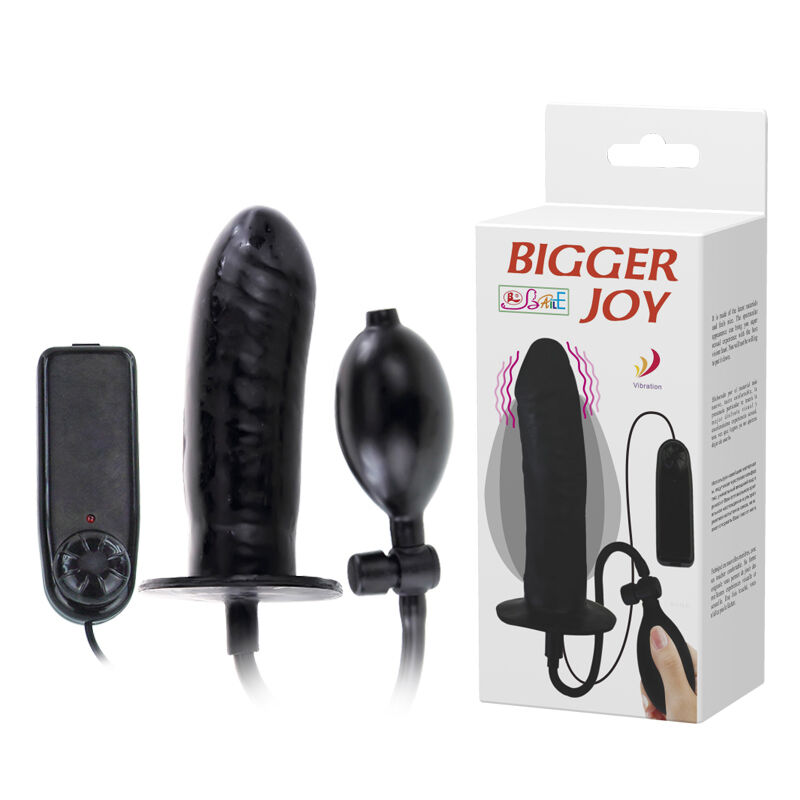 Анальний стимулятор надувний з вібрацією і виносним пультом- Bigger Joy Inflateable Vibrating Penis