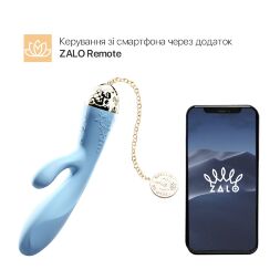 Смартвібратор-кролик Zalo  -  Rosalie Royal Blue