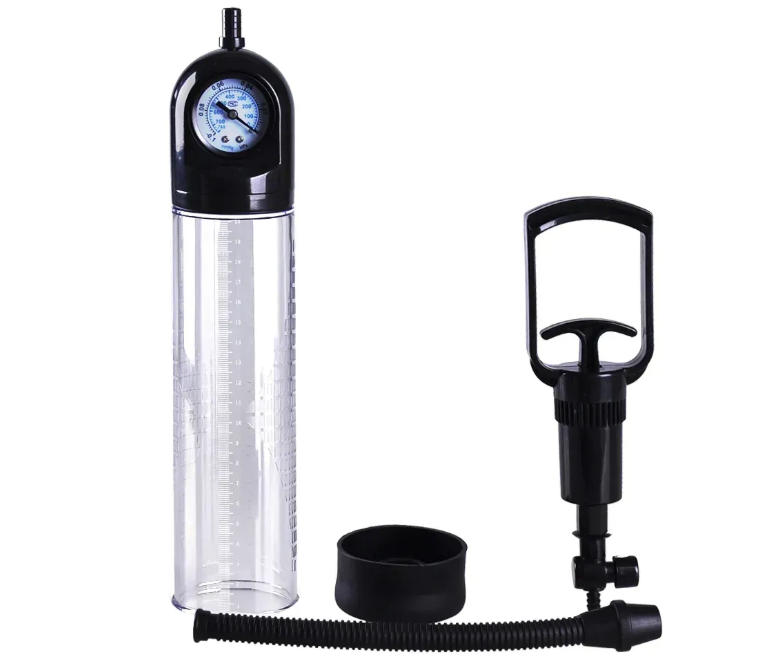Вакуумная помпа с манометром CANWIN Penis Pump Men Powerup - P928