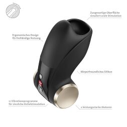 Мастурбатор для головки пениса Fun Factory COBRA LIBRE II Black (мятая упаковка!!!)