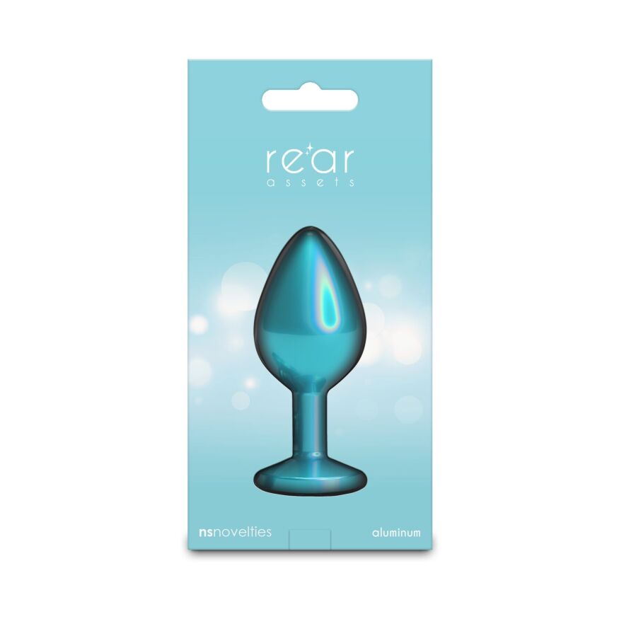 Анальная пробка NS Novelties Rear Assets - Iridescent Teal - Medium - Teal
