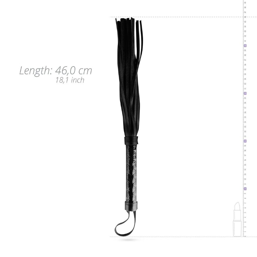 Плеть-флогер Whipped - Beat It Flogger - Black, экокожа (мятая упаковка)