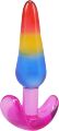 Набор анальных пробок Doc Johnson Crystal Jellies - Anal Trainer Set - Rainbow