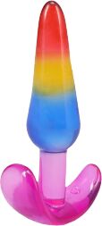 Набор анальных пробок Doc Johnson Crystal Jellies - Anal Trainer Set - Rainbow
