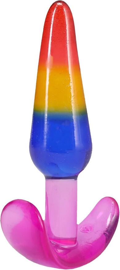 Набор анальных пробок Doc Johnson Crystal Jellies - Anal Trainer Set - Rainbow