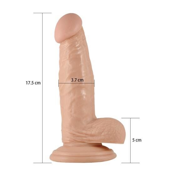 Ультрареалістичний фалоімітатор з мошонкою- Real Extreme Dildo 7"